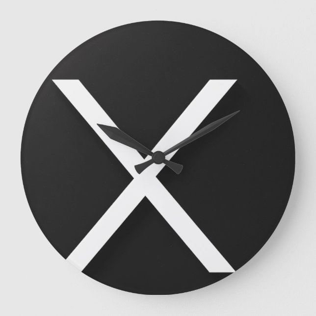 Elegant 10,75" Runde Acrylwand Uhr (Vorderseite)