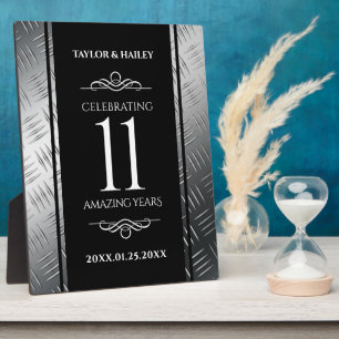 Elegant 11. Hochzeitsfeier Fotoplatte