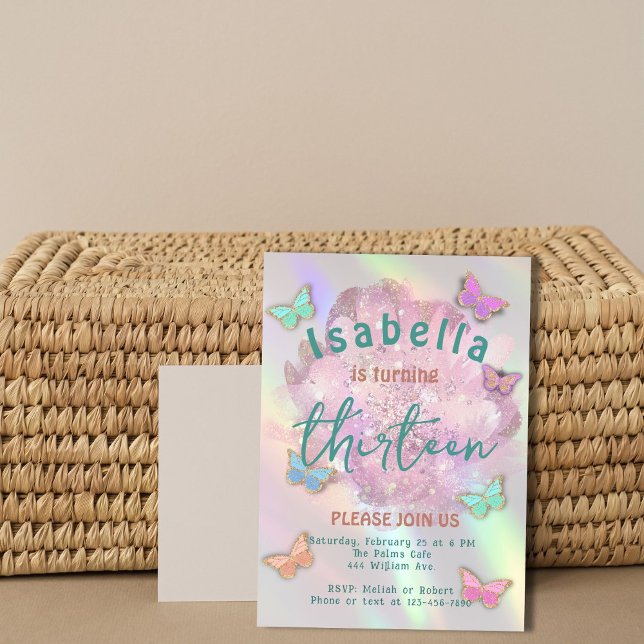 Elegant 13. Geburtstagsparty Einladung Girl (Von Creator hochgeladen)