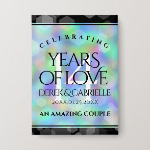 Elegant 14. Opal Hochzeitstag Button