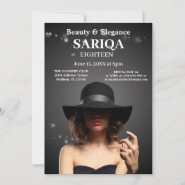 "Elegant 18. Geburtstag - Schönheit und Grace Einladung