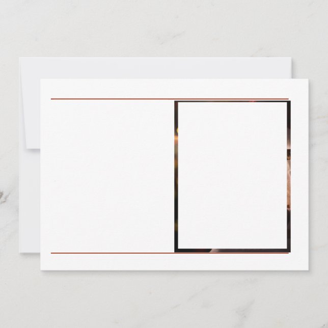 Elegant 1 Foto Merry & Bright Christmas (Vorderseite)