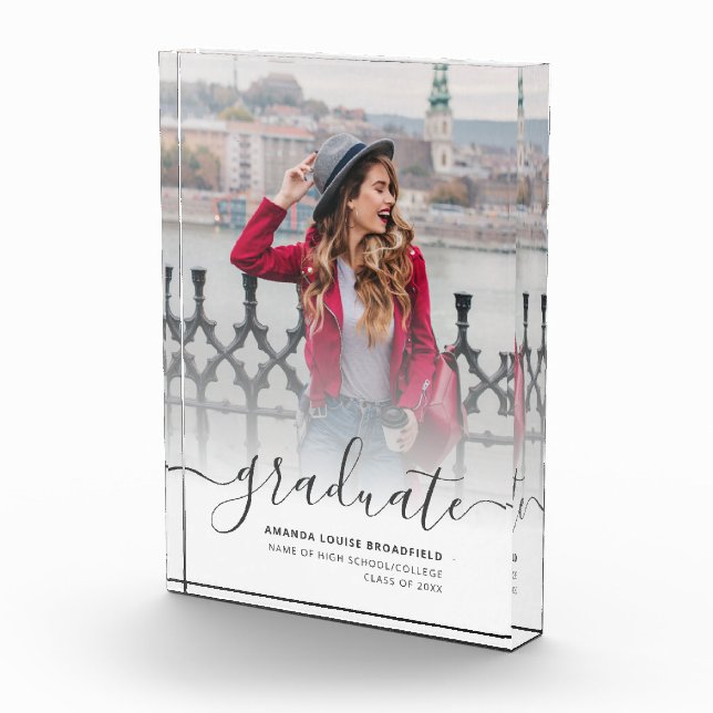 Elegant 2025 Abschluss Script Fotoblock (Rechts)