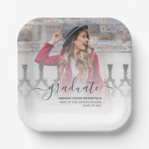 Elegant 2025 Grad Keepake Script Graduation Party Pappteller