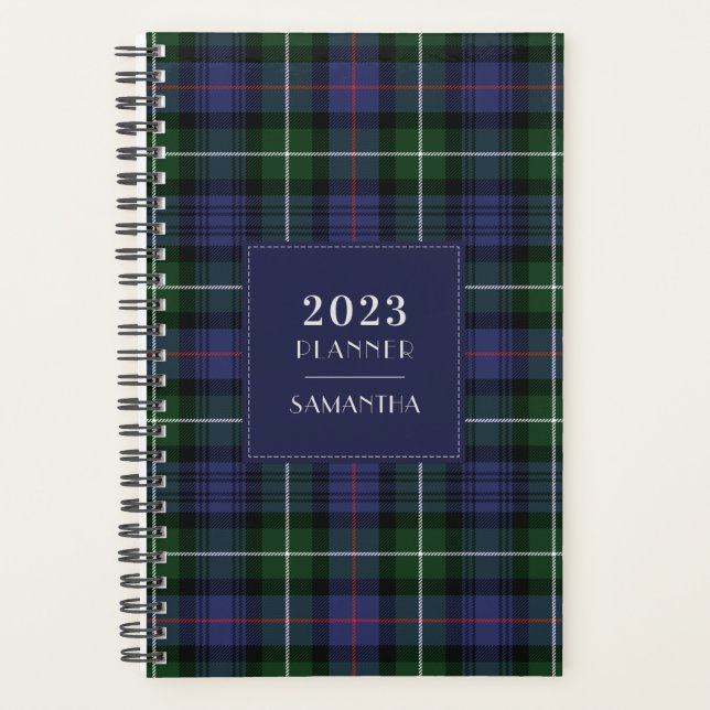 Élégant 2025 Plaid Tartan Clan MacKenzie Rustic (Devant)