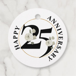 Elegant 25-jähriges Jubiläum Geschenkanhänger