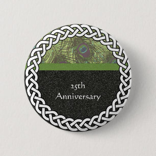 Elegant 25-jähriges Jubiläum Lapel Pin/Button Button