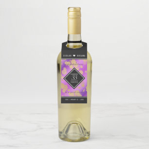 Elegant 33. Geburtstag von Amethyst Flaschenanhänger