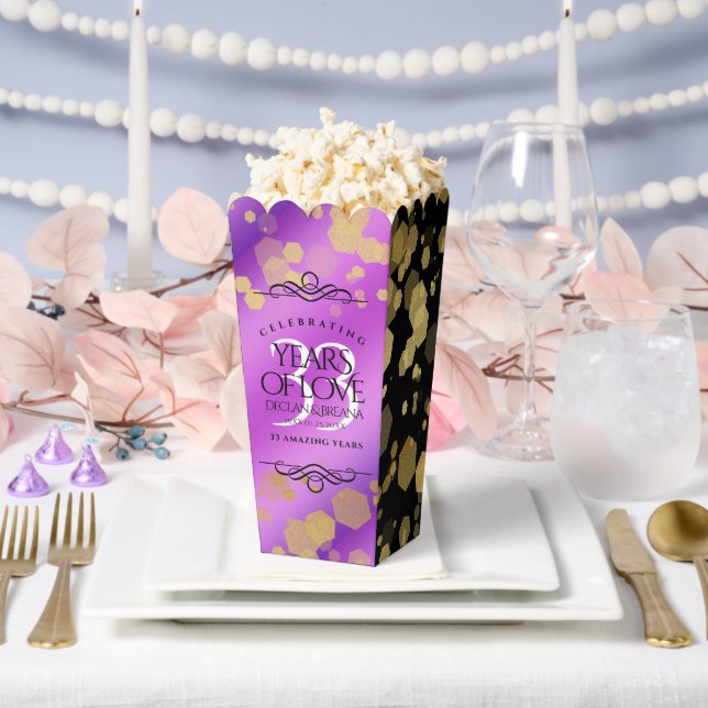 Elegant 33. Geburtstag von Amethyst Geschenkschachtel (Hochzeit)