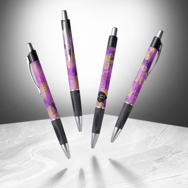 Elegant 33. Geburtstag von Amethyst Kugelschreiber (Elegant 33rd Amethyst Wedding Anniversary Pen Cover Photo)