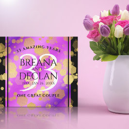 Elegant 33. Geburtstag von Amethyst Leinwanddruck