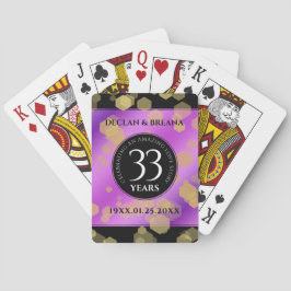 Elegant 33. Geburtstag von Amethyst Spielkarten