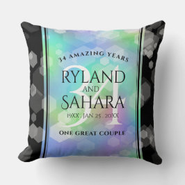 Elegant 34. Opal Hochzeitstag Kissen