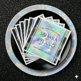 Elegant 34. Opal Hochzeitstag Serviette