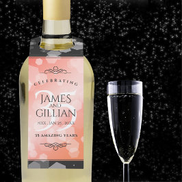 Elegant 35. Geburtstagsfeier der Korallen Flaschenanhänger