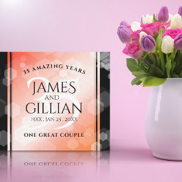 Elegant 35. Geburtstagsfeier der Korallen Leinwanddruck