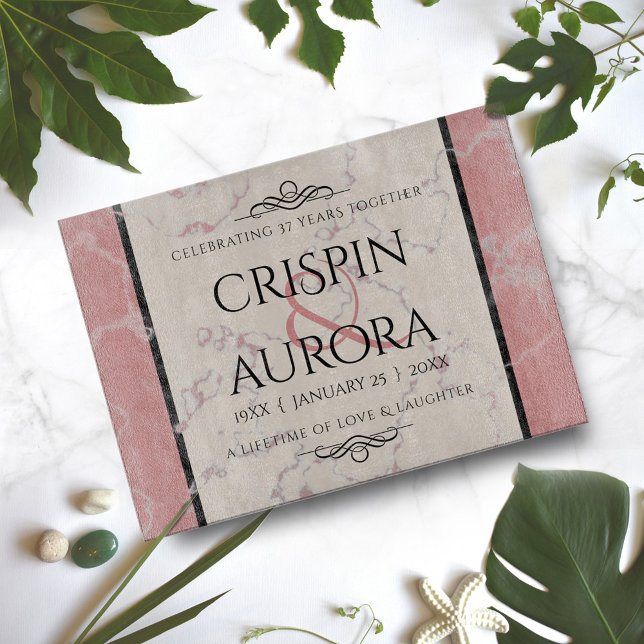 Elegant 37. Alabaster Hochzeitstag Schneidebrett (Von Creator hochgeladen)