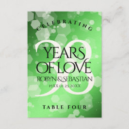 Elegant 38. Emerald Wedding Jubiläum Dankeskarte