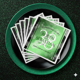 Elegant 38. Emerald Wedding Jubiläum Serviette