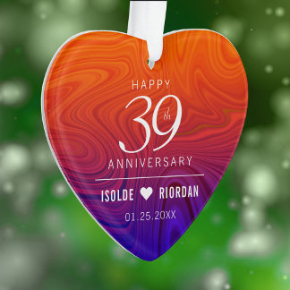 Élégant 39e anniversaire du Mariage d'âge