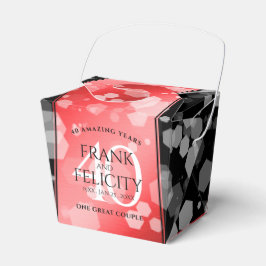 Elegant 40. Ruby Wedding Jubiläum Geschenkschachtel