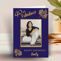 Elegant 40 und fabelhaftes Gold Foliage 40. Geburt