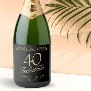 Elegant 40 und fabelhaftes Ornament 40. Geburtstag
