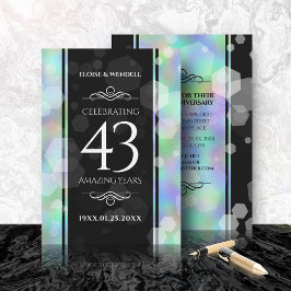 Elegant 43. Opal Hochzeitstag Einladung