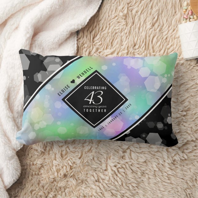 Elegant 43. Opal Hochzeitstag Lendenkissen (Decke)