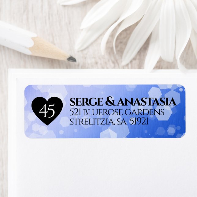Elegant 45. Sapphire Hochzeit Jahrestag (Insitu)