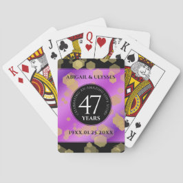 Elegant 47. Geburtstag von Amethyst Spielkarten