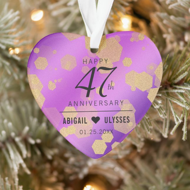 Élégant 47e anniversaire du Mariage Améthyste (Arbre)