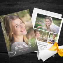 Elegant 4 Foto Calligraphy Script Abschluss