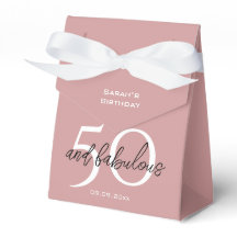Elegant 50 & Fabulous Geburtstag Dusty Pink Girly