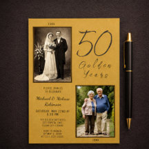 Elegant 50 Goldene Jahre 50. Hochzeitstag
