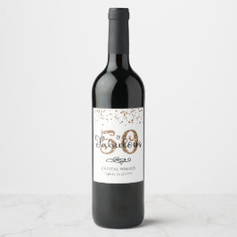 Elegant 50 und FABULOUS Kupfer Gold Black Weinetikett