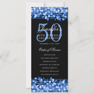 Élégant 50e anniversaire Programme de fête Marine