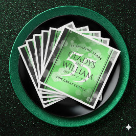 Elegant 55. Emerald Wedding Jubiläum Serviette
