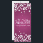 Elegant 60th Birthday Party Winter Sparkle Berry Einladung<br><div class="desc">Elegant 60th Birthday Party Einladung Design with sophisticated Winter Sparkle Berry Pink Motiv,  custom name and date and additional text Impress your family and friends with this stylish and modern design. Fully customizable! Easy to use and easy to personalize.</div>