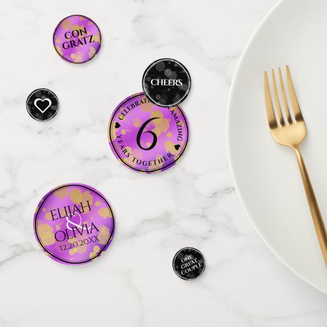 Elegant 6. Geburtstag von Amethyst Konfetti (Gruppe)