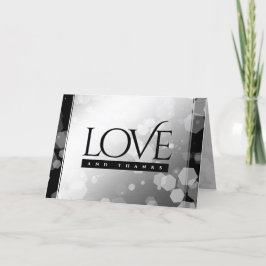 Elegant 70. Platinum Hochzeitstag Dankeskarte