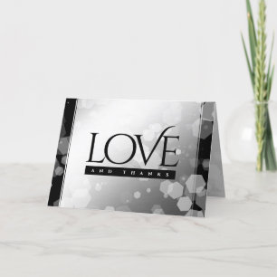 Elegant 70. Platinum Hochzeitstag Dankeskarte