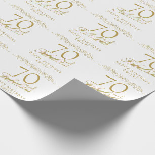 Elegant 70 und Fabelhaft Ornament 70. Geburtstag Geschenkpapier