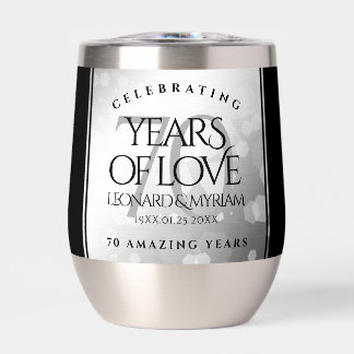 Élégant 70e anniversaire de Mariage Platinum