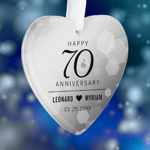 Élégant 70e anniversaire de Mariage Platinum