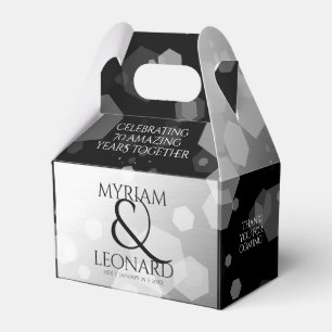 Elegant 70th Platinum Wedding Anniversary Geschenkschachtel