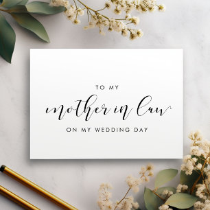 Élégant à ma belle-mère sur ma carte de jour de ma