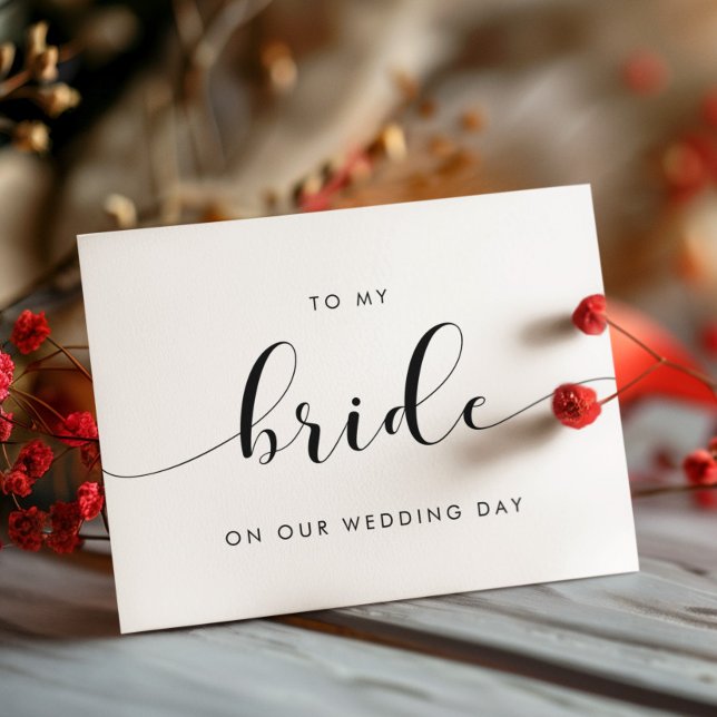 Elégant à ma mariée sur notre carte de jour de mar (Créateur téléchargé)