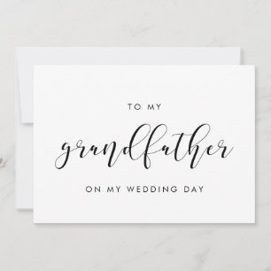 Élégant à mon grand-père sur ma carte de jour de m