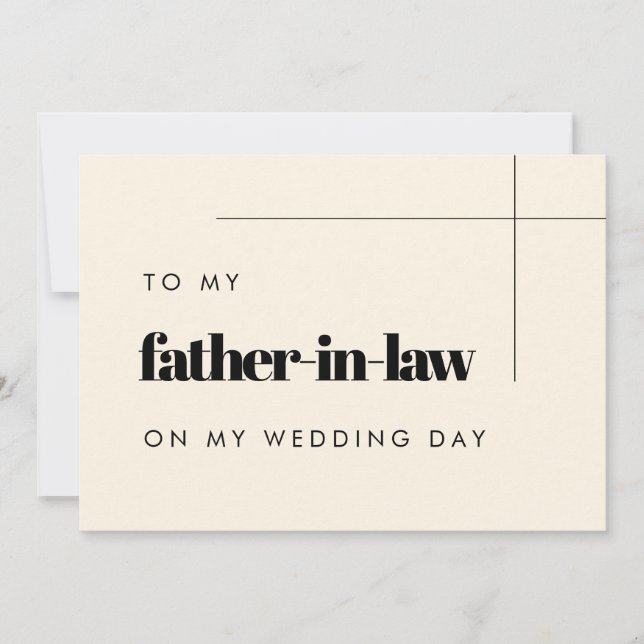 Élégant à mon père en droit sur ma carte de jour d (Devant)